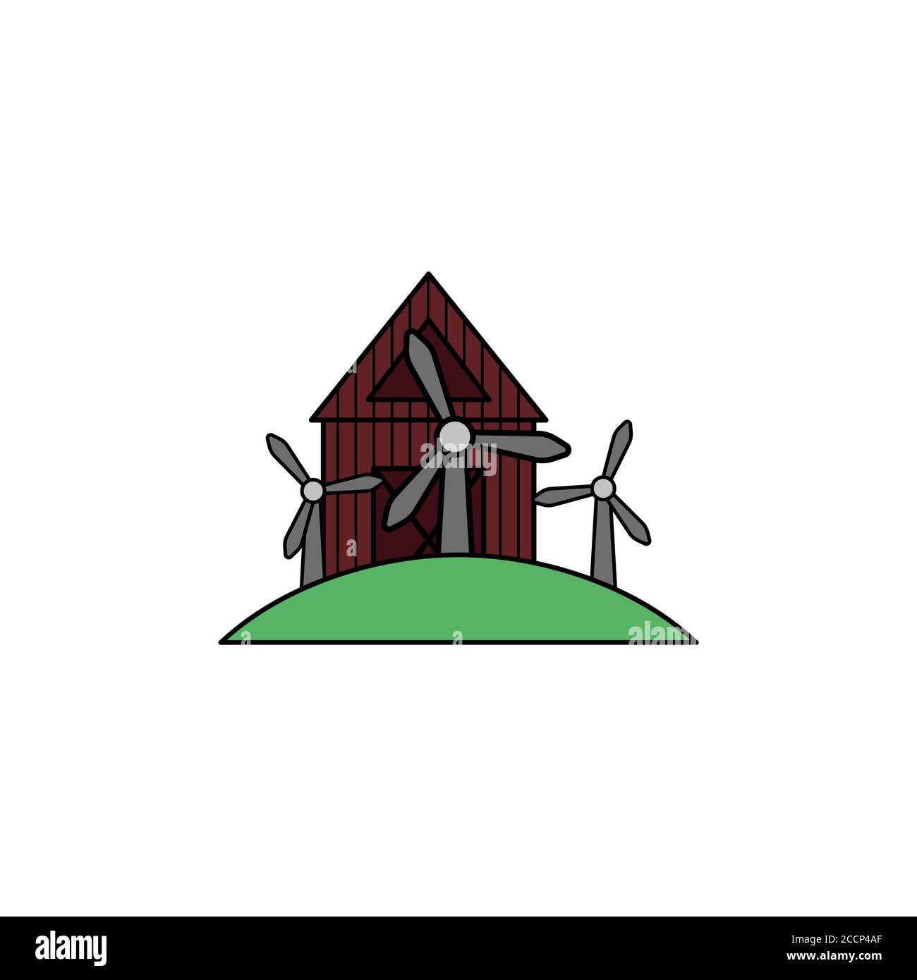 farm house icon logo vector design template illustration Stock Vector ...