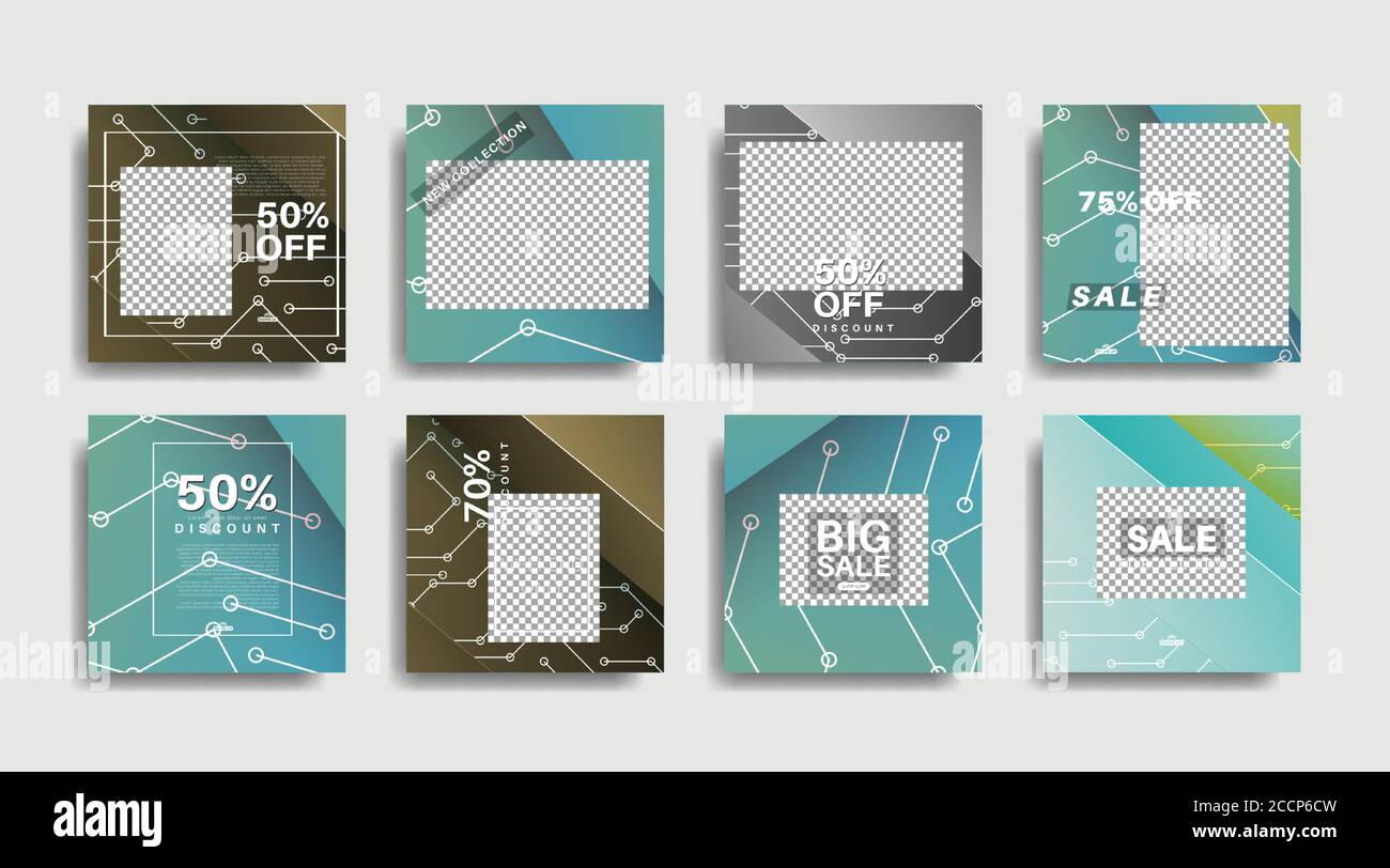 Modern promotion square web banner for social media . vector design ...
