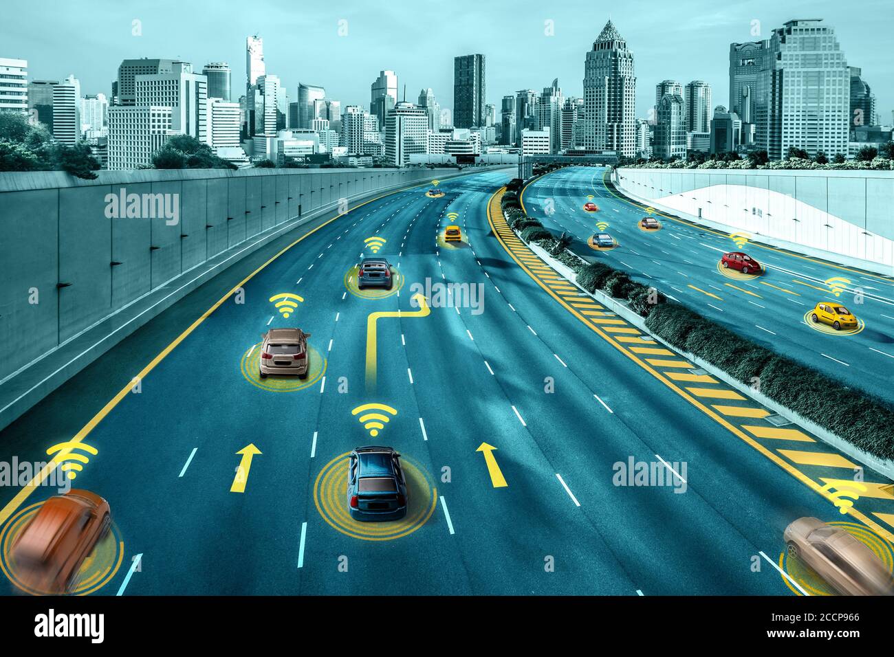 Autonomous car sensor system concept for safety of driverless mode car