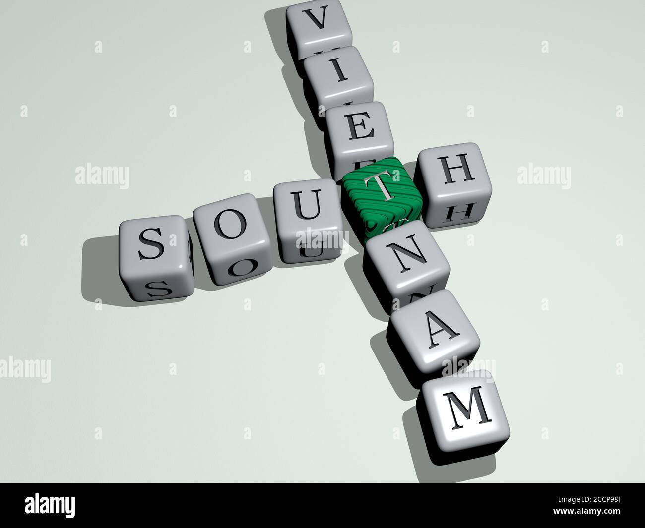 south Vietnam crossword by cubic dice letters 3D illustration Stock south Vietnam crossword by cubic dice letters 3D illustration Stock
