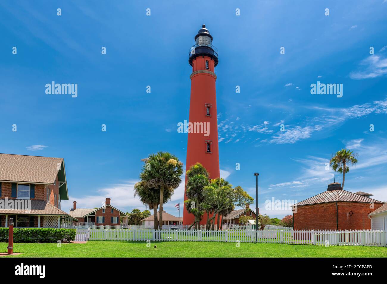 Ponce Leon Lighthouse, Daytona beach, Florida. Stock Photo