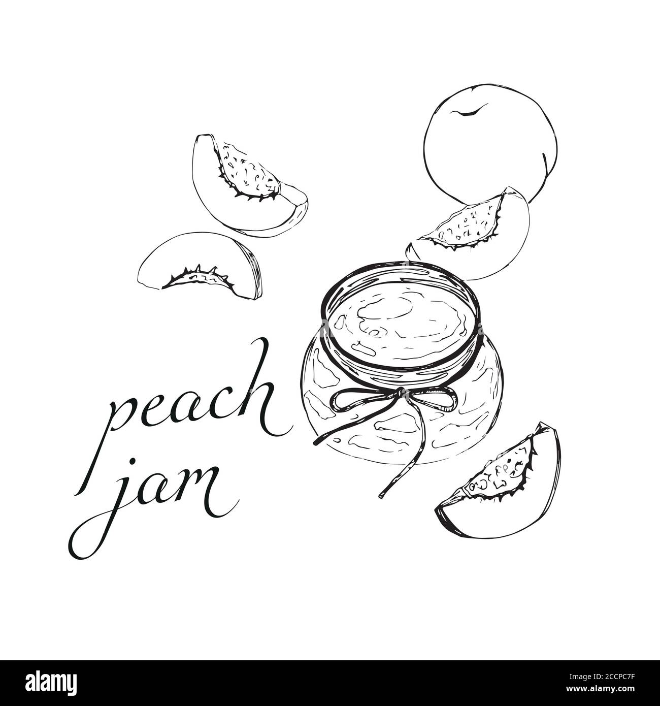 Strawberry jam jar Ink hand drawn vector illustration Harvest autumn  illustration Engraved organic food sketch illustration B Stock Vector  Image  Art  Alamy