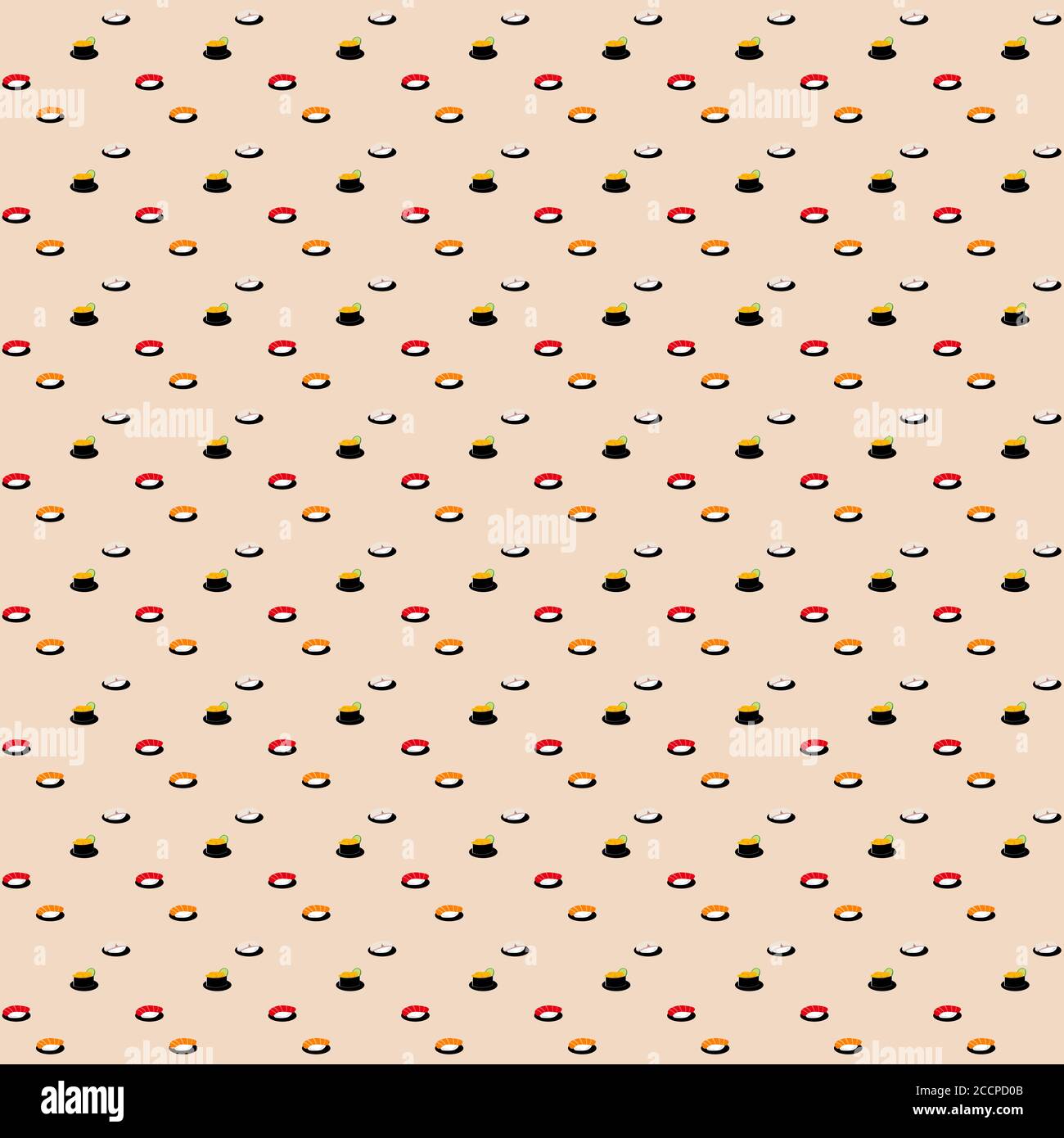 Japanese Sushi Pattern Seamless Background Stock Vector Image & Art - Alamy