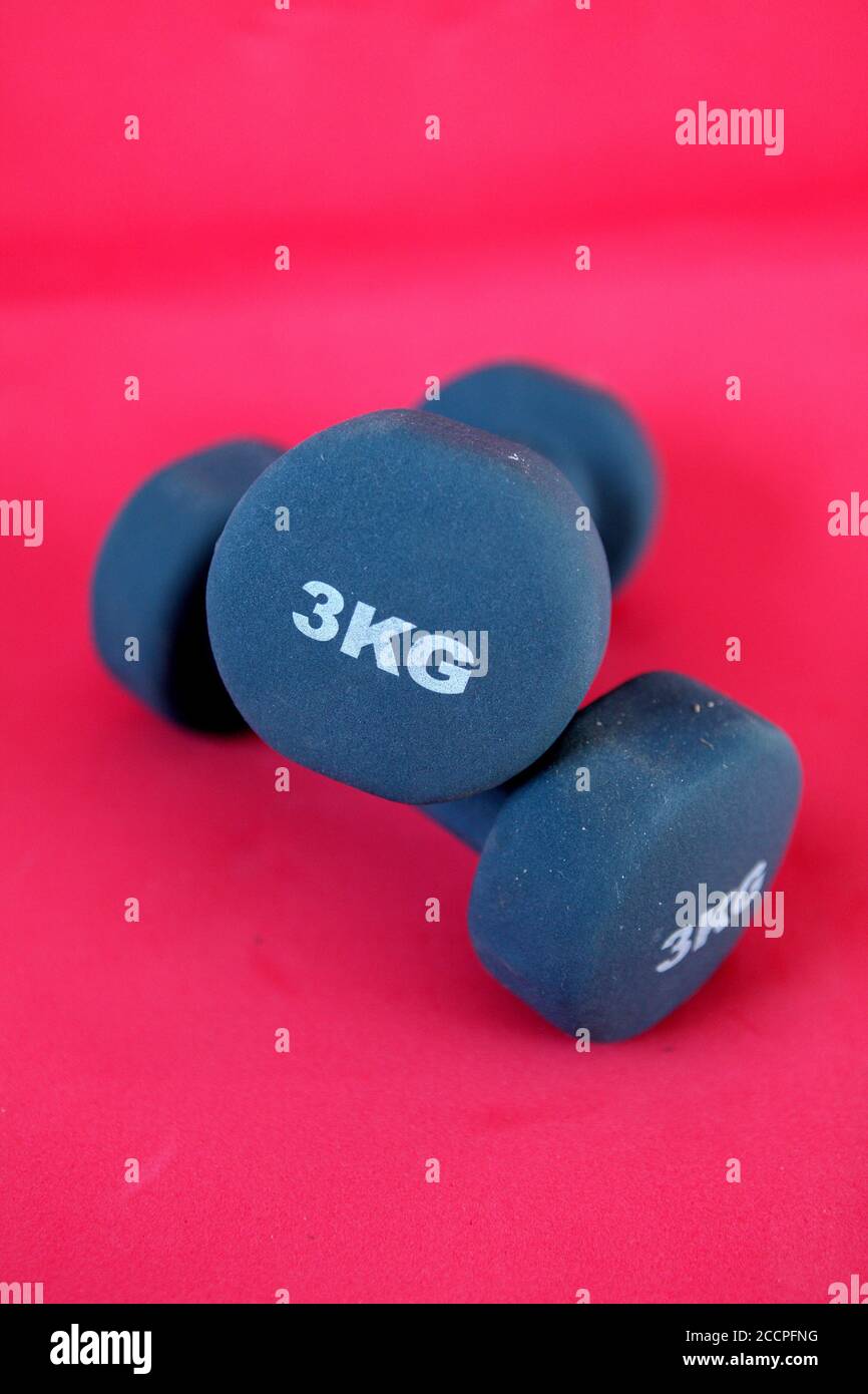 Home gym weight dumbbell equipment Stock Photo Alamy