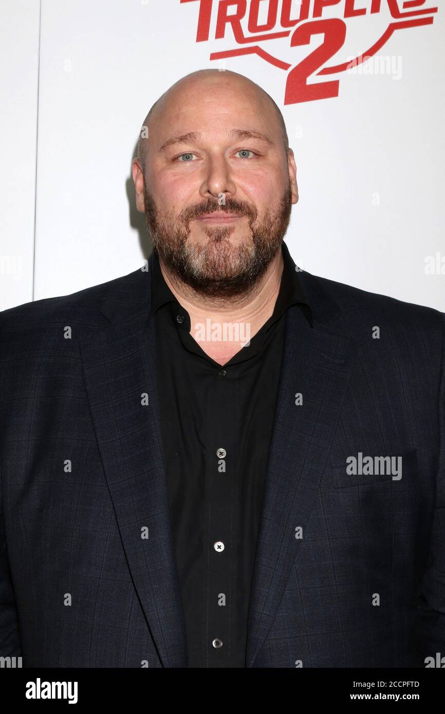 LOS ANGELES - APR 11:  Will Sasso at the Super Troopers 2 Premiere at ArcLight Hollywood on April 11, 2018 in Los Angeles, CA Stock Photo