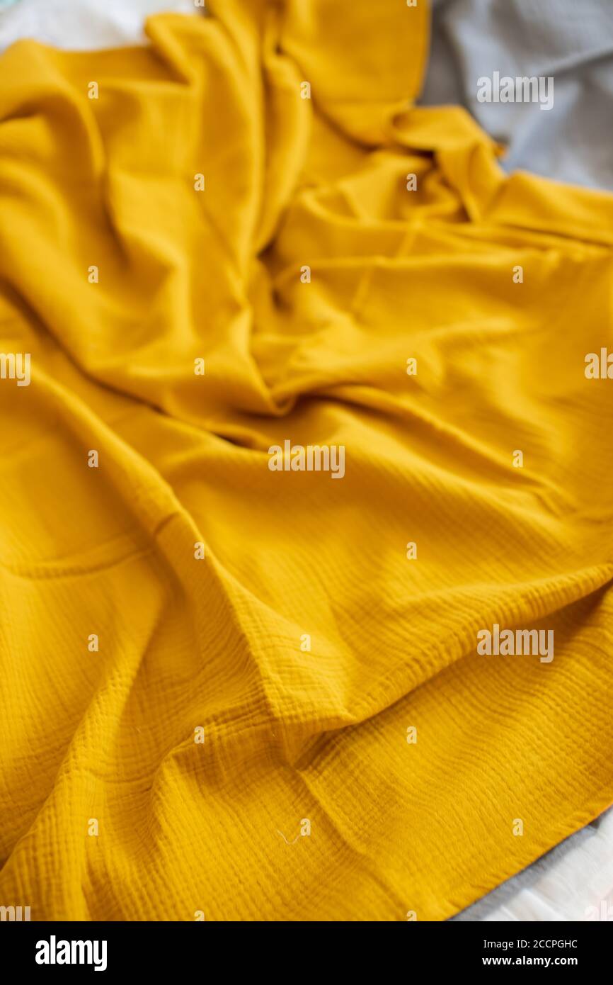 Mustard color fabric texture hires stock photography and images Alamy