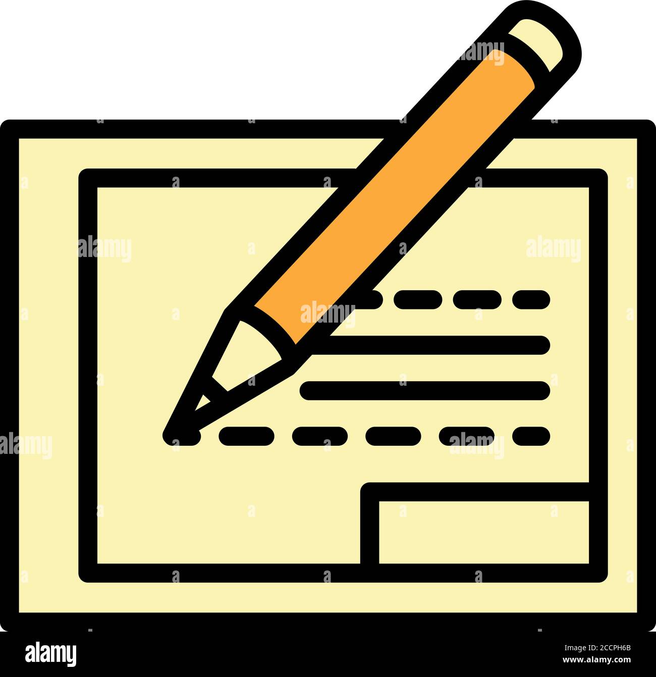 Modern writing architect icon. Outline modern writing architect vector ...