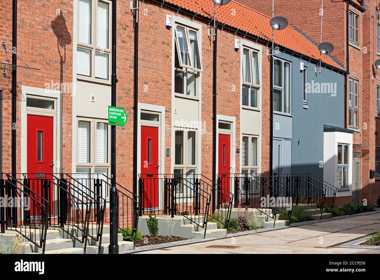 New housing in Scotts Square, Fruit Market, Hull, Humberside, East