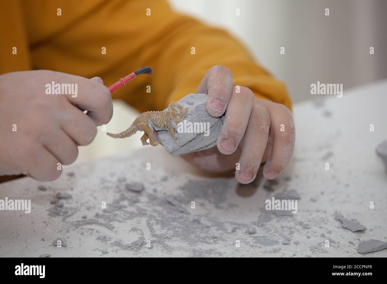 image of an educational game to find fossils for a small archaeologist