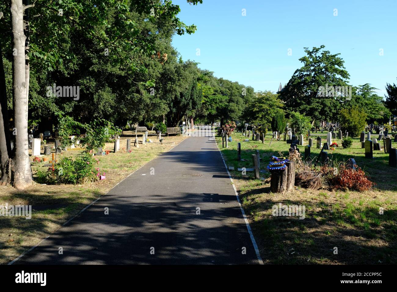 Lambeth Cemetery Tooting London Stock Photo Alamy
