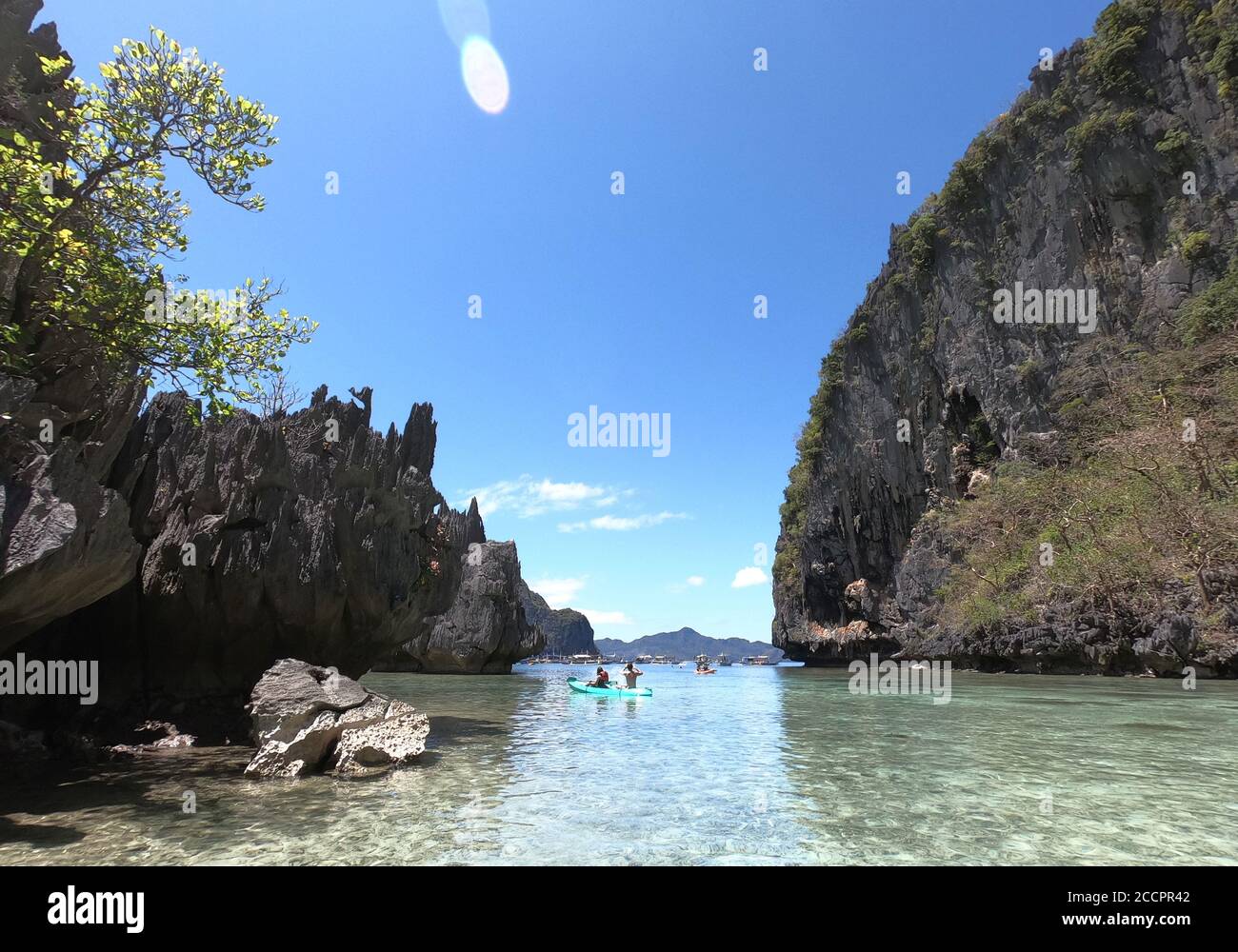 Cadlao lagoon. Bacuit archipelago. El Nido. Palawan. Philippines Stock