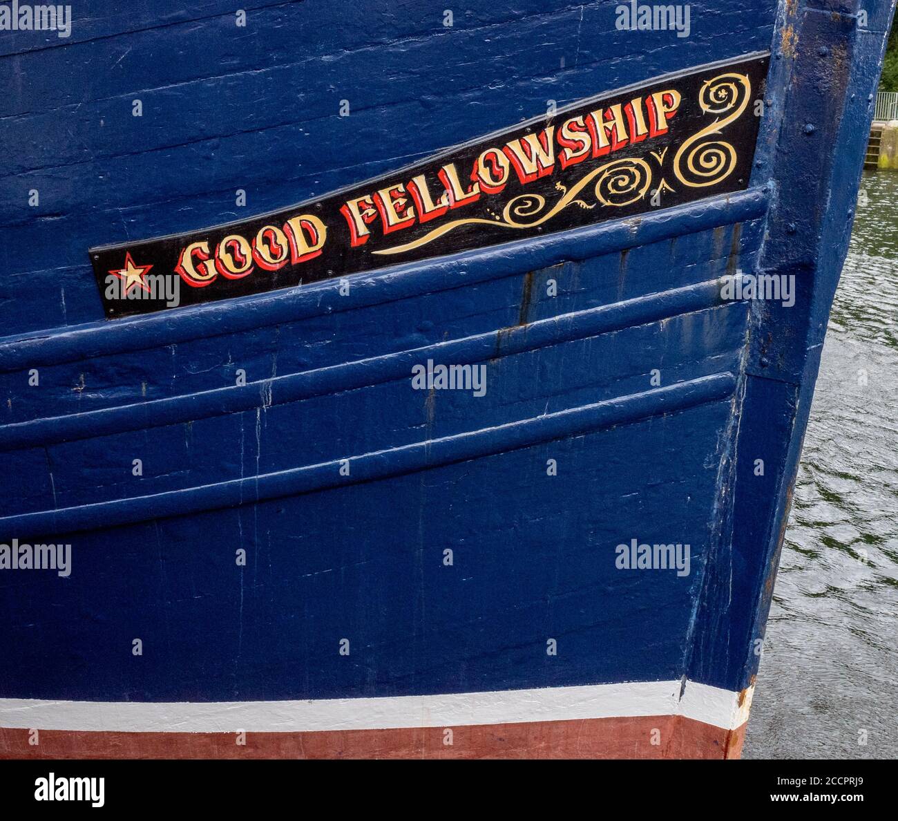 Good Fellowship, Fishing Boat in Eyemouth Harbour, Scottish Borders, Scotland, UK. Stock Photo