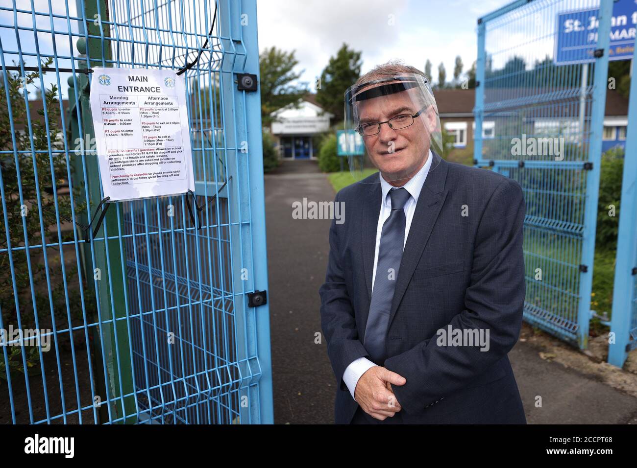 Chris Donnelly, principal of St John The Baptist Primary School in West