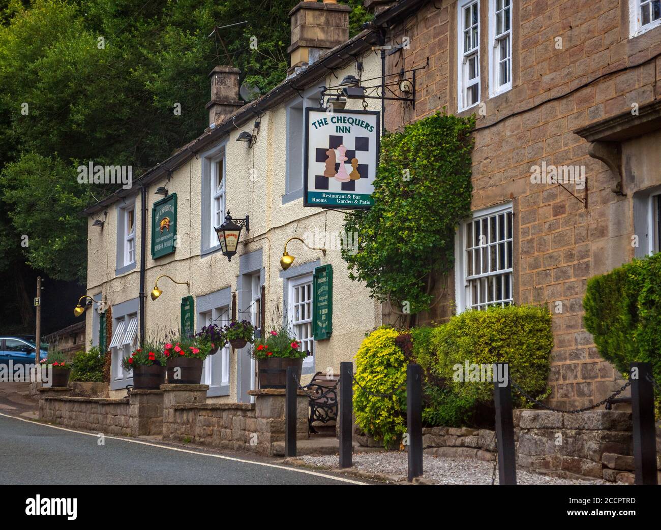 The Chequers Inn, Froggatt, Derbyshire Stock Photo
