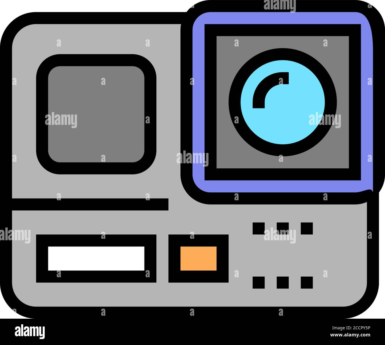 action camera color icon vector illustration Stock Vector Image & Art ...
