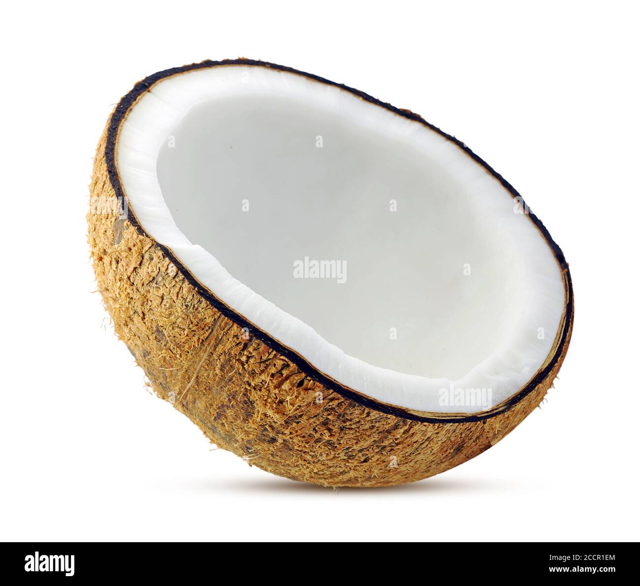 Coconut palm fruit isolated on white background Stock Photo