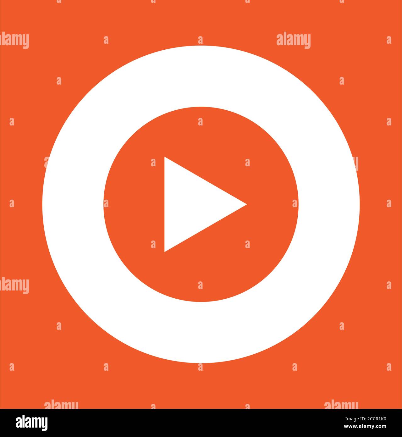 simple flat design about Music player icon. vector illustration Stock Vector