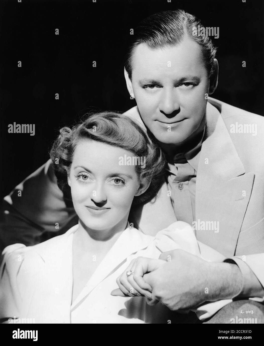 BETTE DAVIS and HERBERT MARSHALL Publicity Portrait for THE LETTER 1940 director WILLIAM WYLER play W. Somerset Maugham screenplay Howard Koch Warner Bros. Stock Photo
