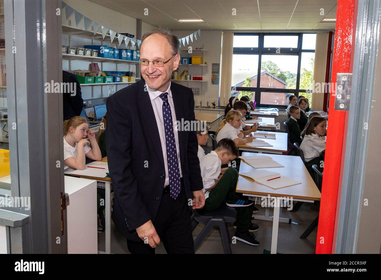 Education Minister Peter Weir during a visit to St Joesph's Primary