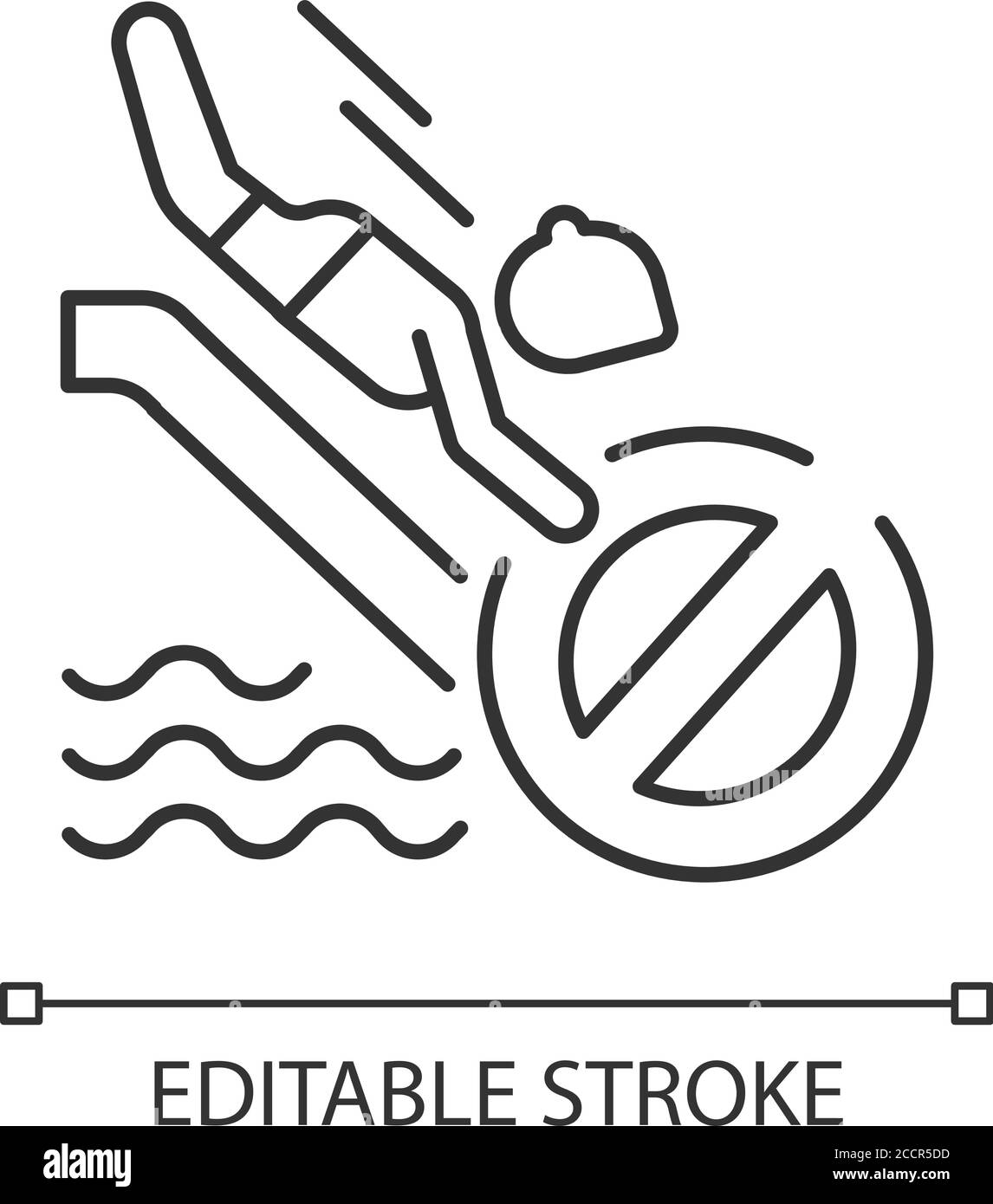 No head down sliding linear icon Stock Vector Image & Art Alamy