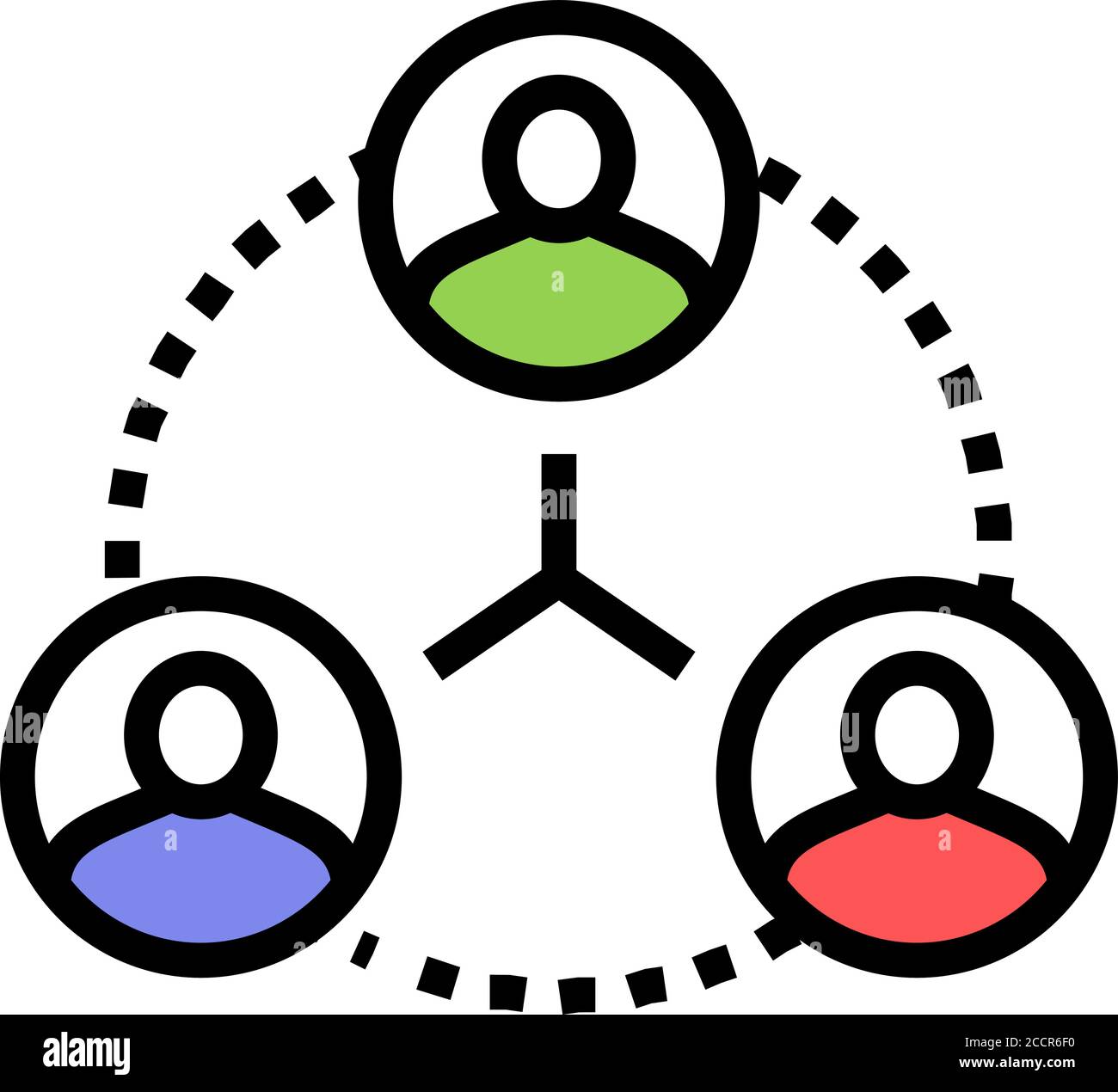 human communication color icon vector illustration Stock Vector Image ...