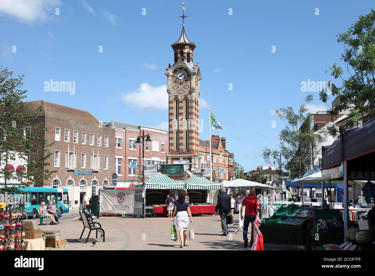 Clock tower epsom town centre hires stock photography and images Alamy