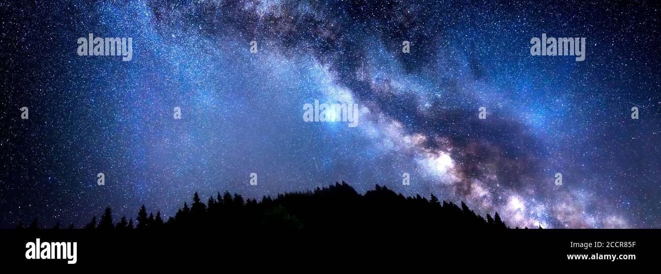 Milky Way galaxy. Starry sky Stock Photo - Alamy