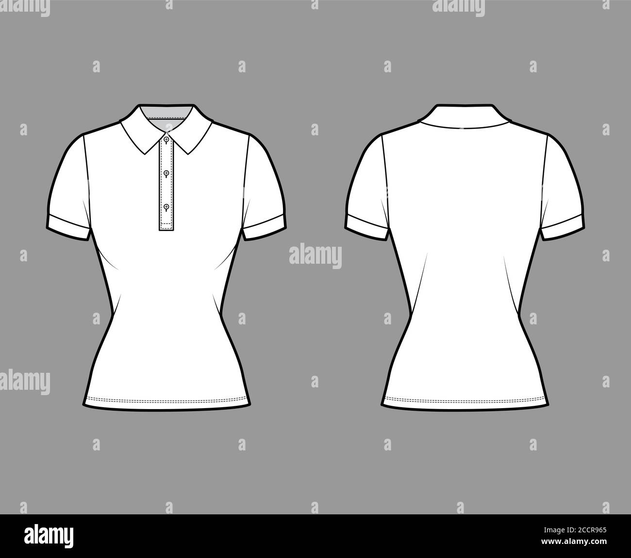 ladies polo shirt template