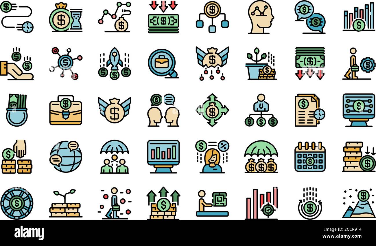 Crisis manager icons set vector flat Stock Vector Image & Art - Alamy