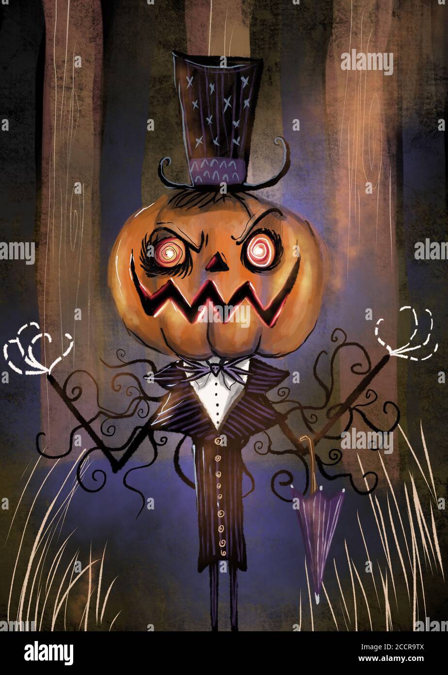 Jack O Lantern Man Illustration Stock Photo Alamy Jack Olantern Man Illustration 2CCR9TX