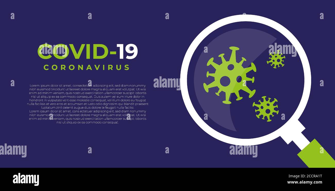 Coronavirus danger and public health risk disease and flu outbreak or coronaviruses influenza background as dangerous viral strain case as a pandemic Stock Vector