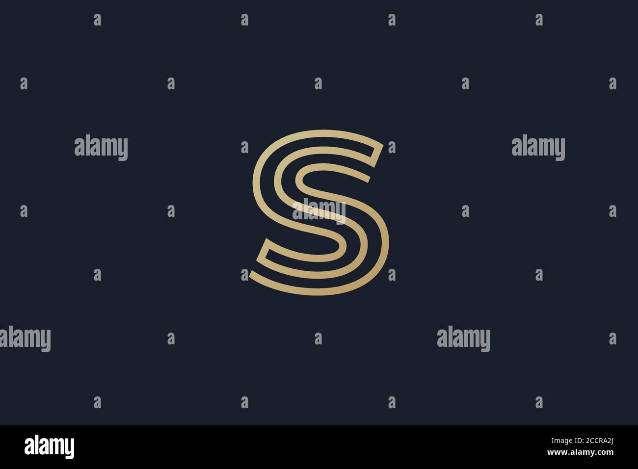 letter S logo design . abstract modern letter S logo concept Stock ...