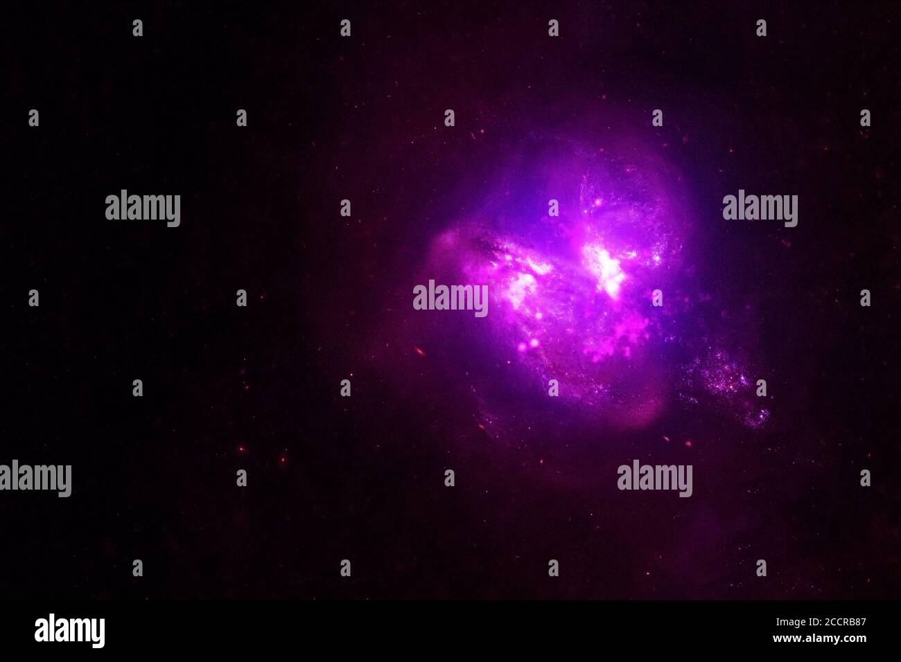 A beautiful colored galaxy. Elements of this image were furnished by NASA. Stock Photo