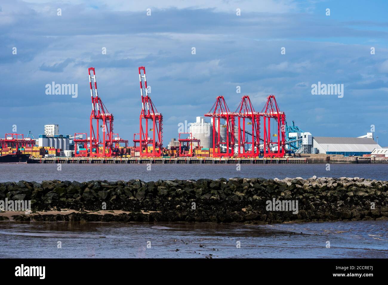 Heavy lifting gear for handling containers at the Port of Liverpool