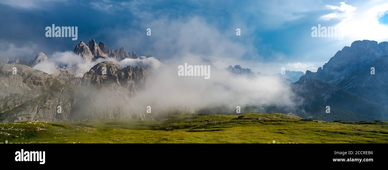 Scenic view of the beautiful landscape in the Alps, Beautiful nature of ...
