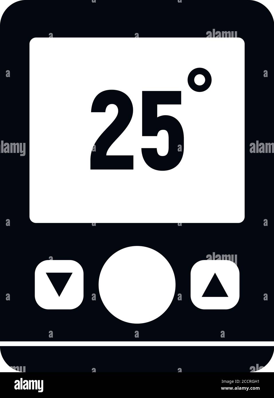 Wall climate remote control icon. Simple illustration of wall climate ...