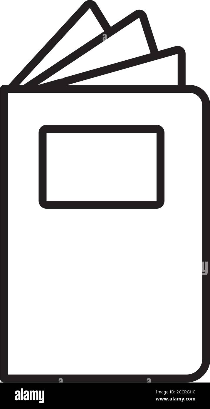 book school open line style icon vector illustration design Stock ...