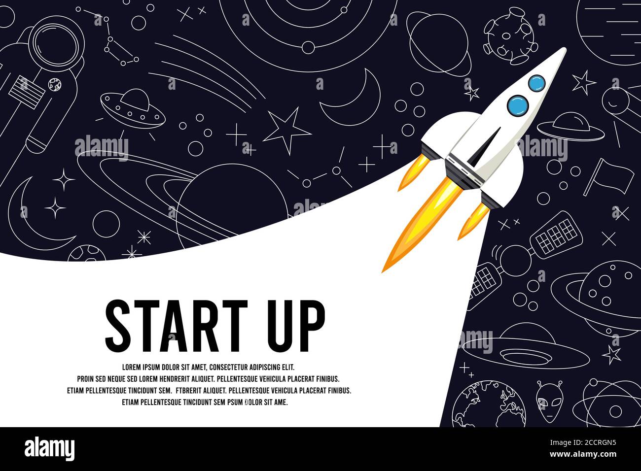Rocket launch in the sky, space. Space ship. outer space, interstellar ...