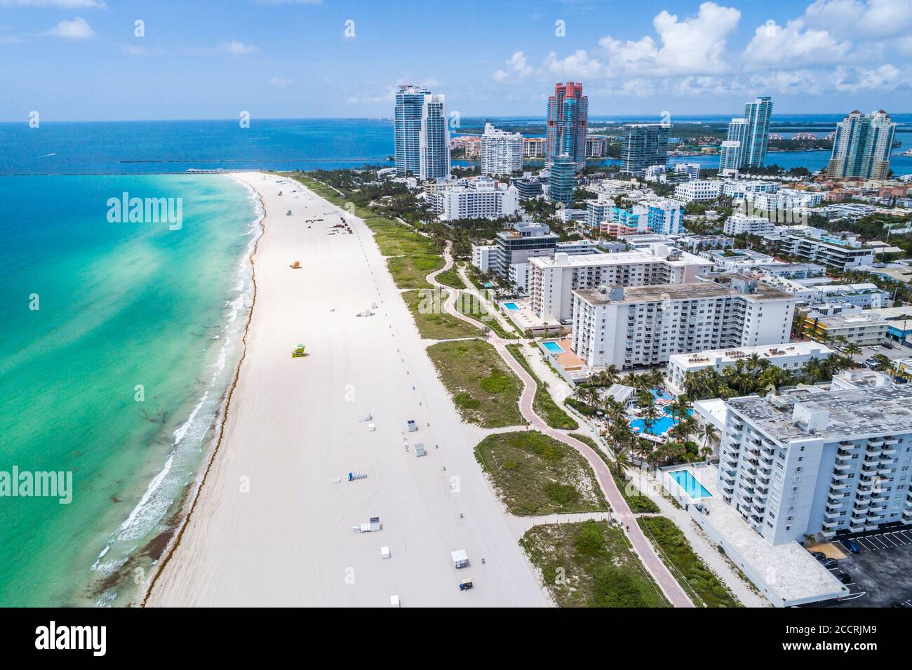 Miami Beach Florida,Atlantic Ocean water,South Beach,vacant deserted