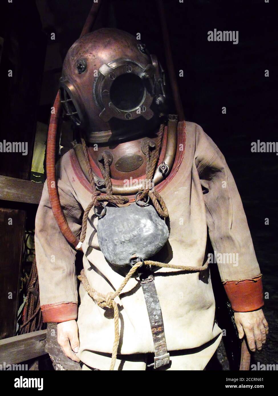 Antique, deep sea diving suit hi-res stock photography and