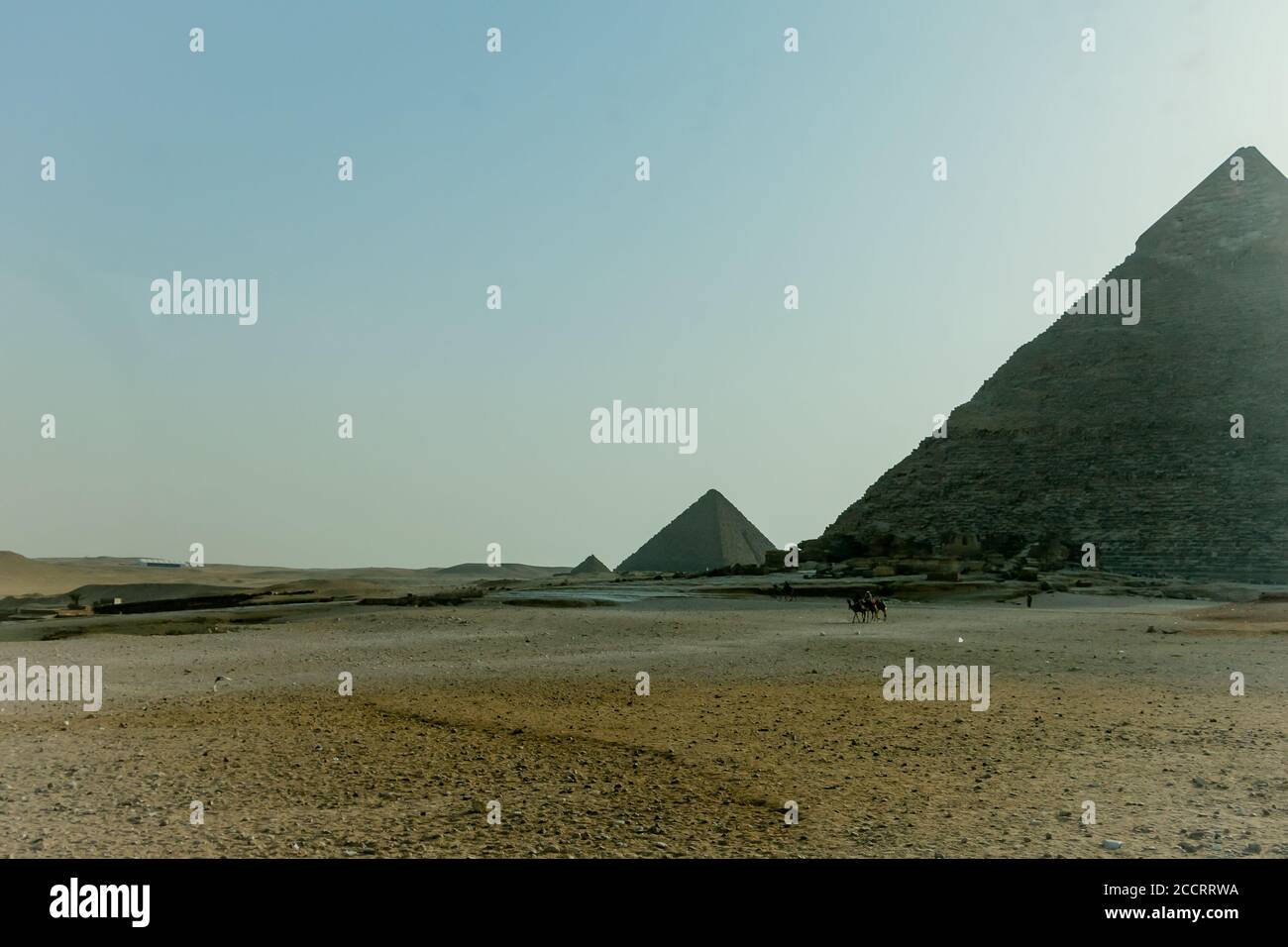 Pyramids of Giza. Cairo. Egypt. Stock Photo
