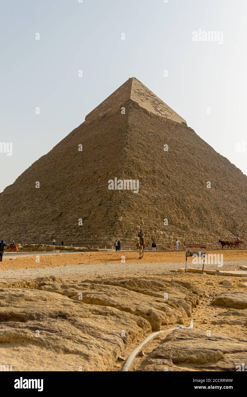 Pyramids of Giza. Cairo. Egypt. Stock Photo