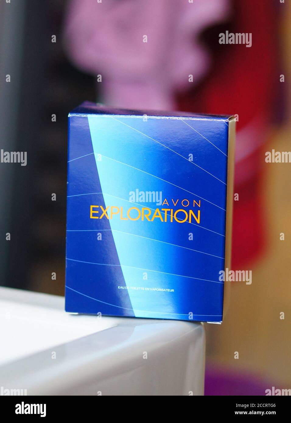 POZNAN POLAND Dec 30 2015 Avon Exploration perfume for men in