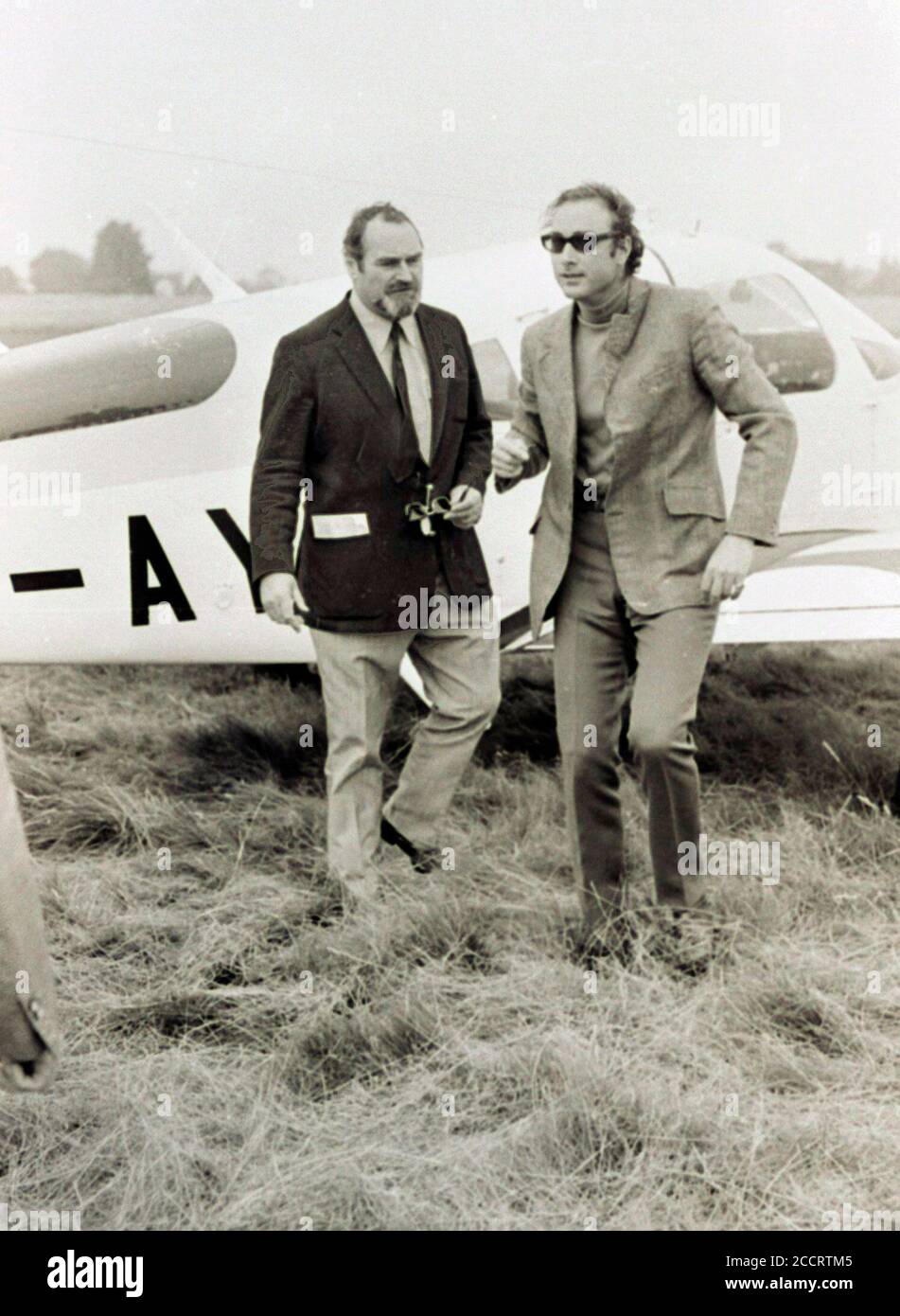 Prince William of Gloucester a member of the British Royal Family was killed with his co-pilot Vyrel Mitchell during the Goodyear Air race at Halfpenny Green airfield at Bobbington, near Wolverhampton in the West Midlands of England on Bank Holiday Monday 28th August 1972. Pics by Ray Bradbury. Stock Photo