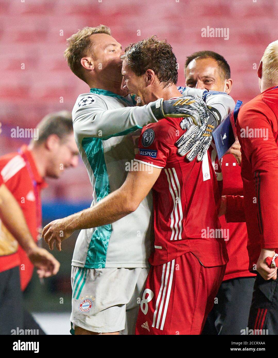 Lisbon Portugal 23rd Aug 2020 Firo Football 23 08 2020 Champions League Final Fc Bayern Munich Munich Muenchen Paris Saint Germain 1 0 Manuel Neuer Fcb 1 Leon Goretzka Fcb 18 Team Fcb