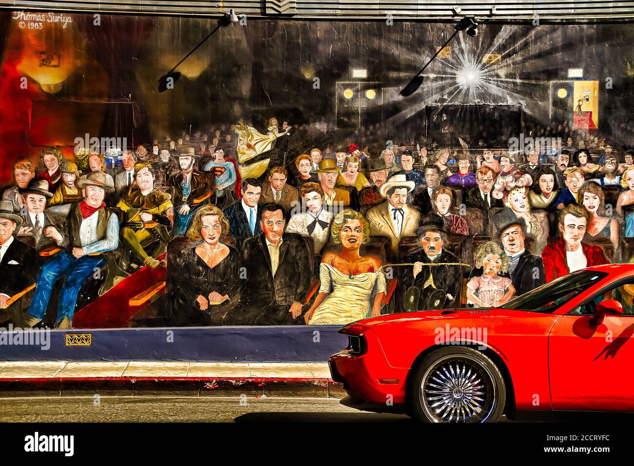 HOLLYWOOD, CA/USA OCT 28,2013 Famous "You Are the Star" mural at