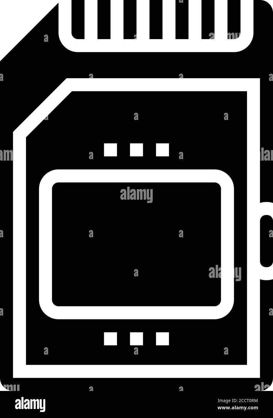 memory card glyph icon vector illustration Stock Vector Image & Art - Alamy