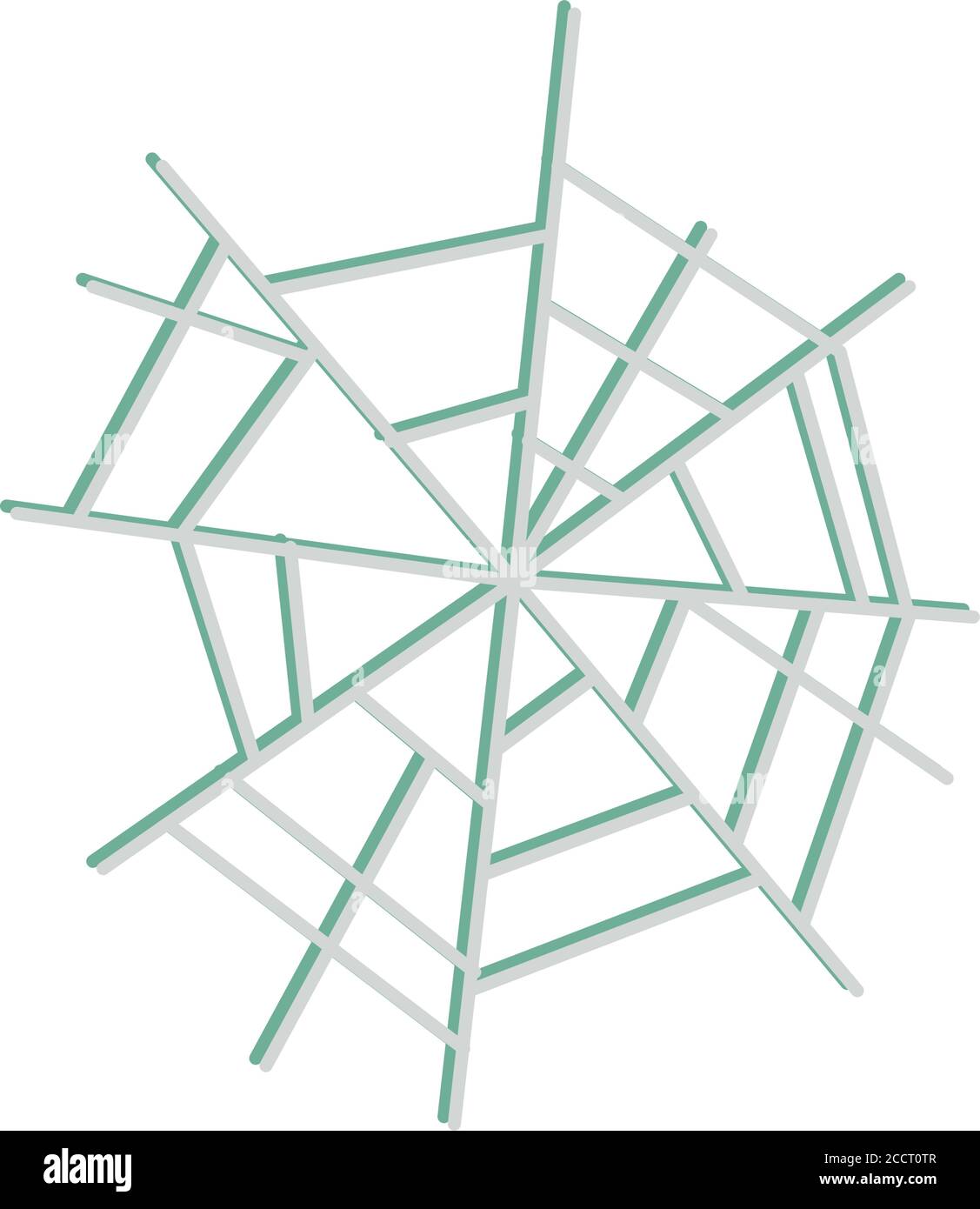 spider web icon on white background flat icon design vector ...