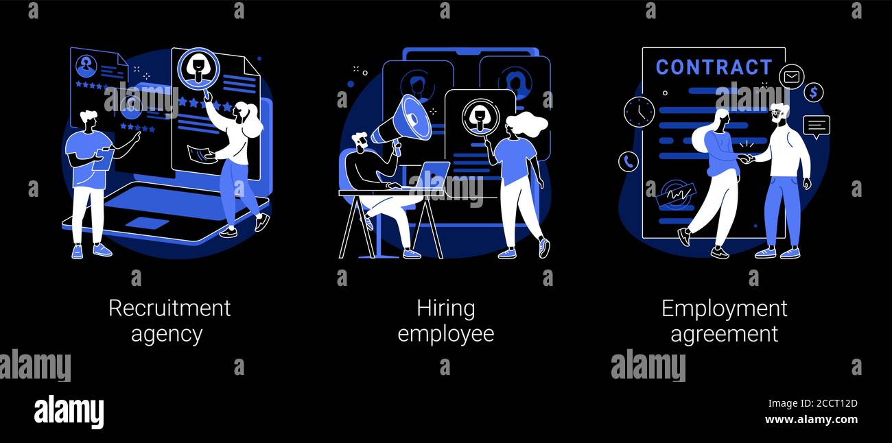Head hunting abstract concept vector illustrations Stock Vector Image ...