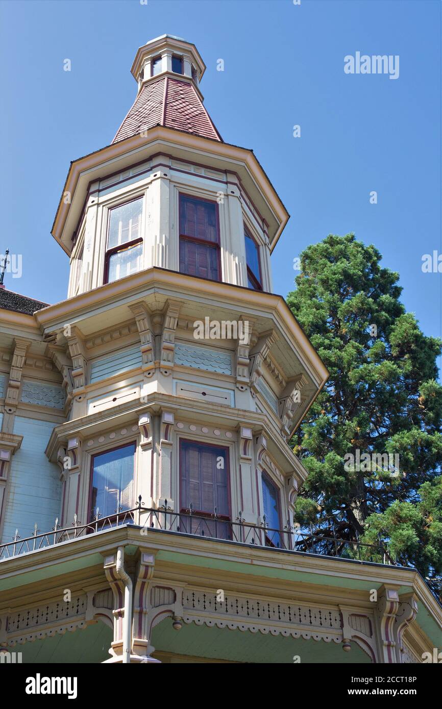 The Flavel House Museum in Astoria, Oregon, USA Stock Photo Alamy